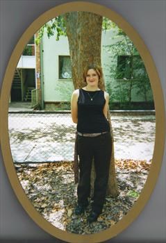 Alice by a tree taken by her boyfriend in 2001
