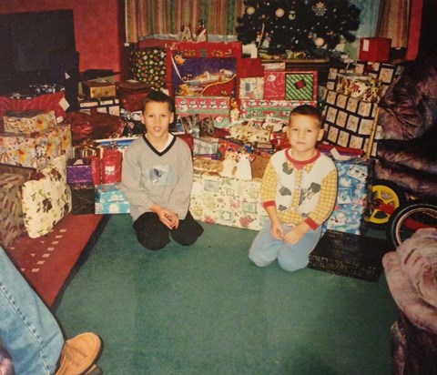 Good times.. Christmas at home, just how it should be with just a few presents!! It will never be the same without you xx