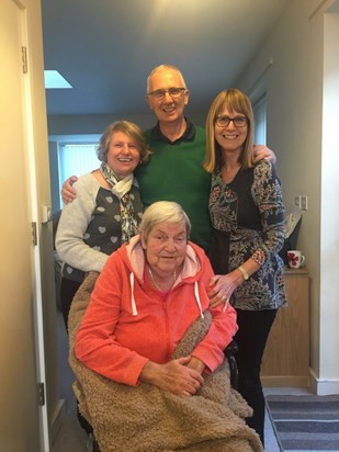 Carole, John and Margaret with Maggie. Wonderful friends.