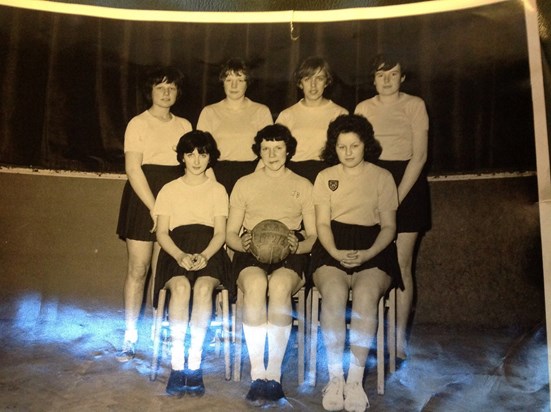 Captain of Eastbury netball team 1963