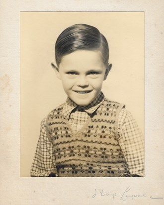 Eric as a young boy in Liverpool