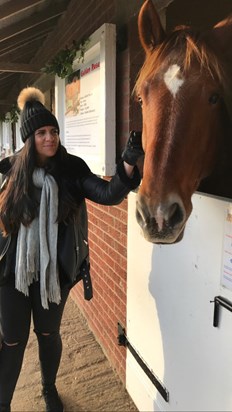 My beautiful mum Helen, she always had a soft spot for horses.