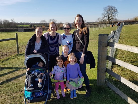 Happy family day out at Manor farm