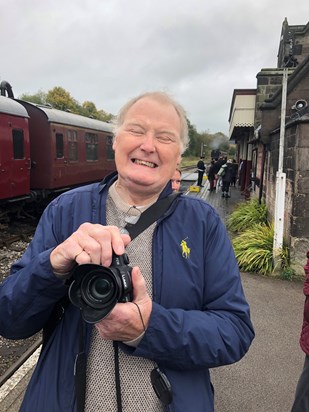 Taking photos of old trains