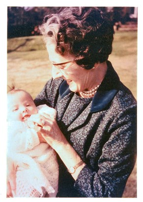Mop with John after christening '69