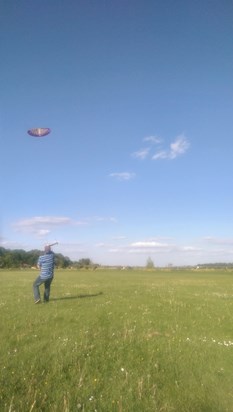 Mat kiting in Hertford with Jay, Cheryl & Helen