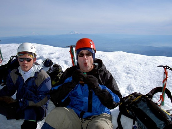 Scott Summiting Mt. Hood for His 50th birthday