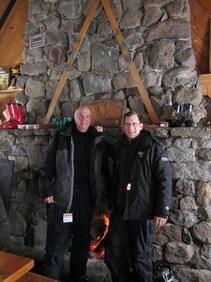 Rick McClain and Scott at Mt. Hood