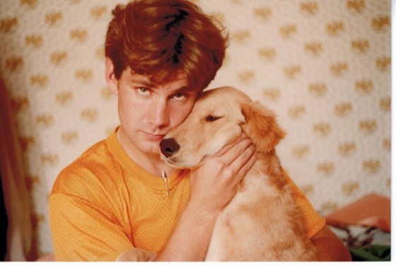 Scott with Ned's Dog - 1981