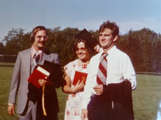 Willamette Years: Graduation, May 1977: Herb, Mary, Scott