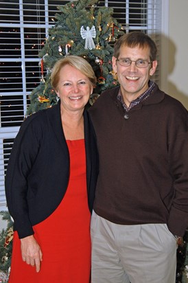 Scott and Maureen, annual Pinochle Christmas dinner, 2011