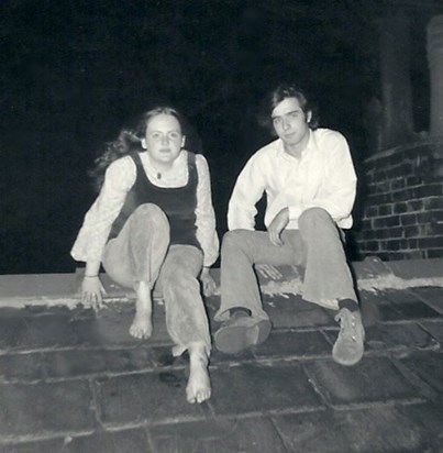 On Percy St roof with Richard