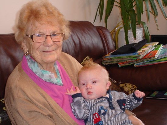 Mamma with Great Grandson Jake
