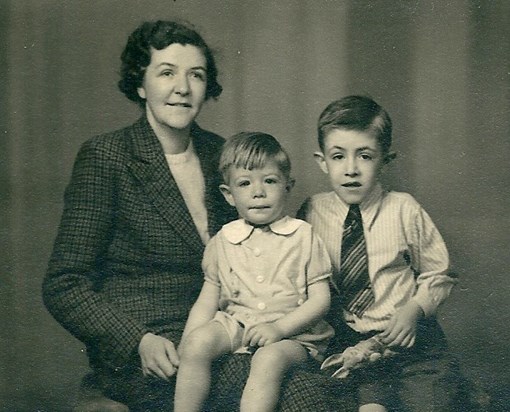 1940s Edie, David and Jeff