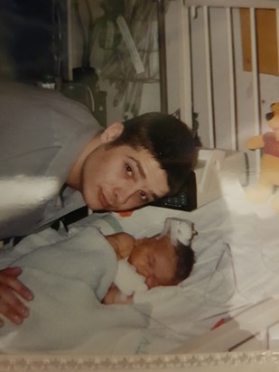 Leon & his dad. Guys hospital 1999