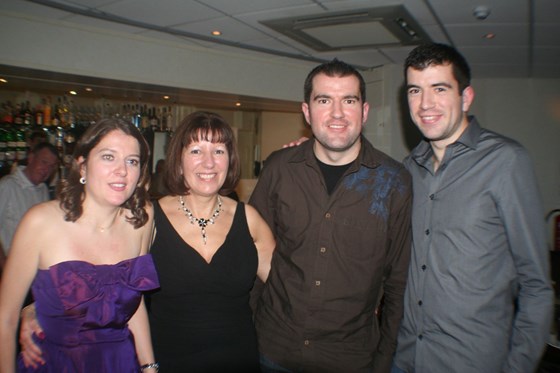 Rebecca, Julie, Martyn and James