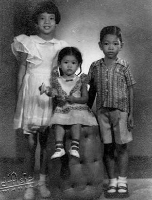 The three eldest Bautista siblings: with Tish and Pet