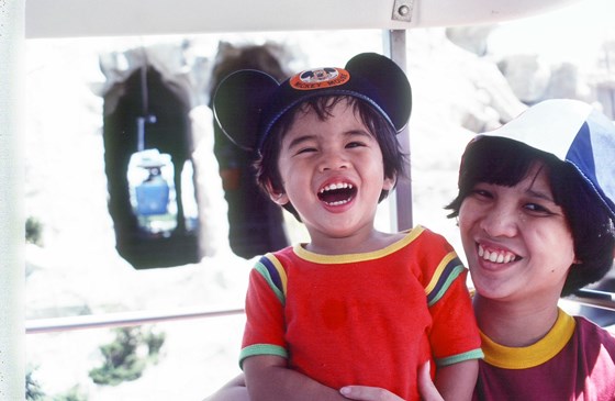With Davy in Disneyland, 1977