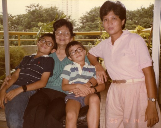 With Mommy in the Galvezes' Neptune Court apartment