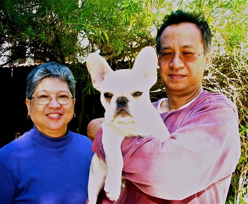Lester with Auntie Cherie and Uncle Jun. 2010
