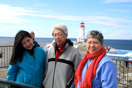 At the famous Peggy's Cove, NS, October 2008