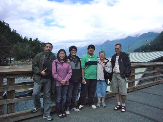 With Mike, Gina, Mikko and Joel Navarrete in Vancouver, British Columbia, July 2010