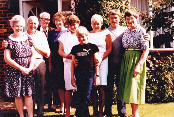 Margaret and Arthur with Marion family and Jenny family