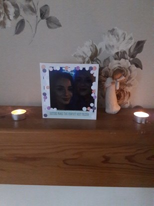 Sisters make the perfect best friend. A candle lit for you and Mackean on your birthdays xxx