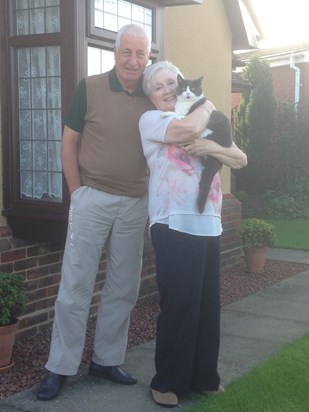 Maggie, Rob and their beloved Smokey