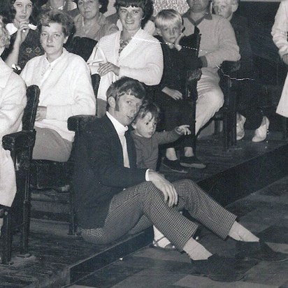 Always loved this picture! Butlins in the late 60s. Ted still looking fairly cool. 