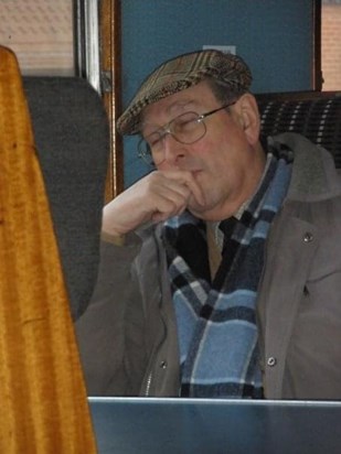 John “resting his eyes” on the Bluebell Railway
