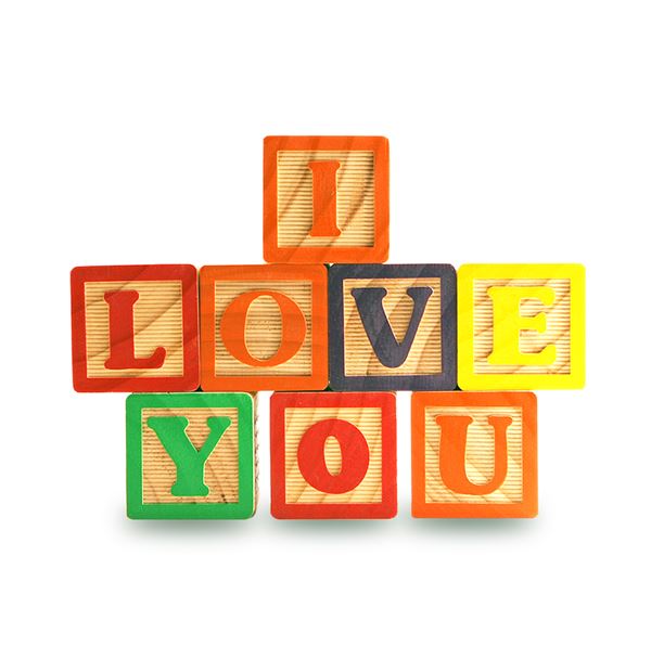 I LOVE YOU BLOCKS - sent on 27th May 2022