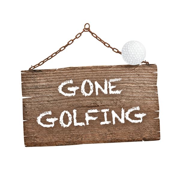 GONE GOLFING - sent on 28th March 2021