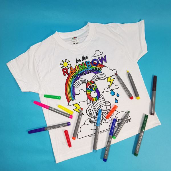 Colour your own Rainbow Gromit T-Shirt - sent on 7th April 2022